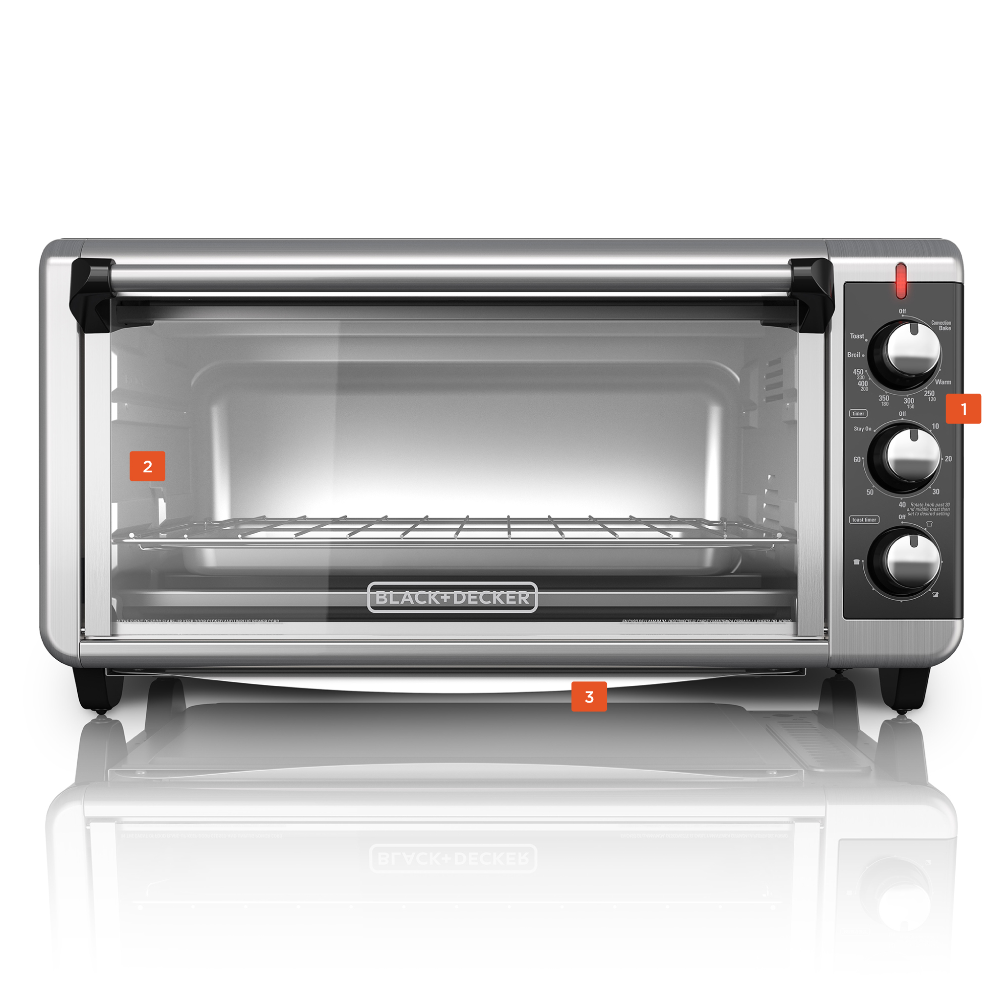 Black and decker best sale toaster oven wire rack